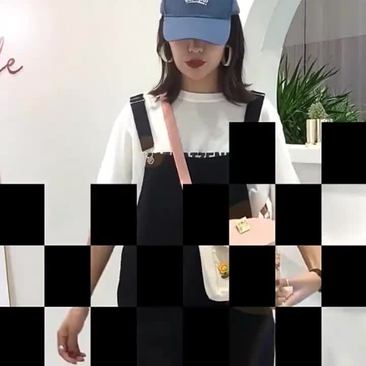 Tas Kanvas Tas Ulzzang Versi Korea Tas Murah Import / Tas imut lucu berkualitas / Tas kekinian selempang wanita