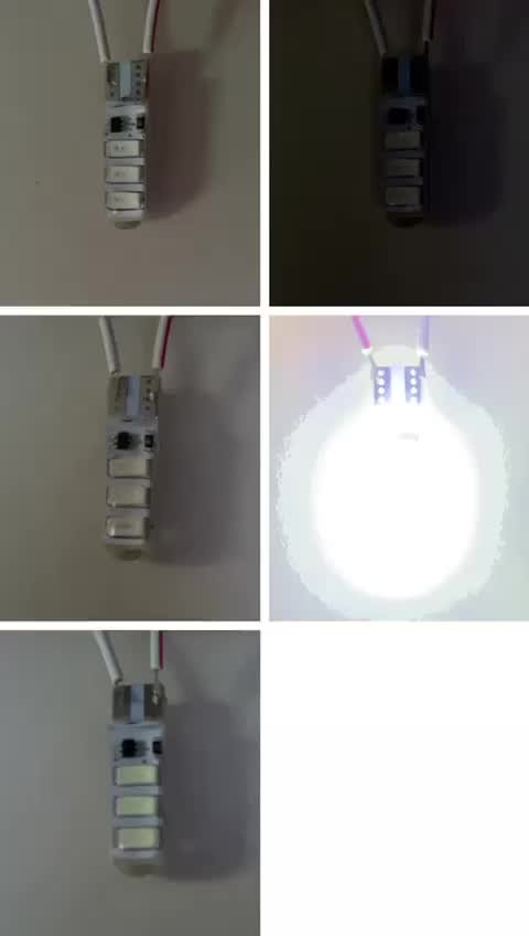 1 SET Lampu LED Senja T10 24 Volt 12 Volt 6 LED Nyala Kedip Strobo 24V 12V T10 Kedap Kedip (Harga Sepasang)