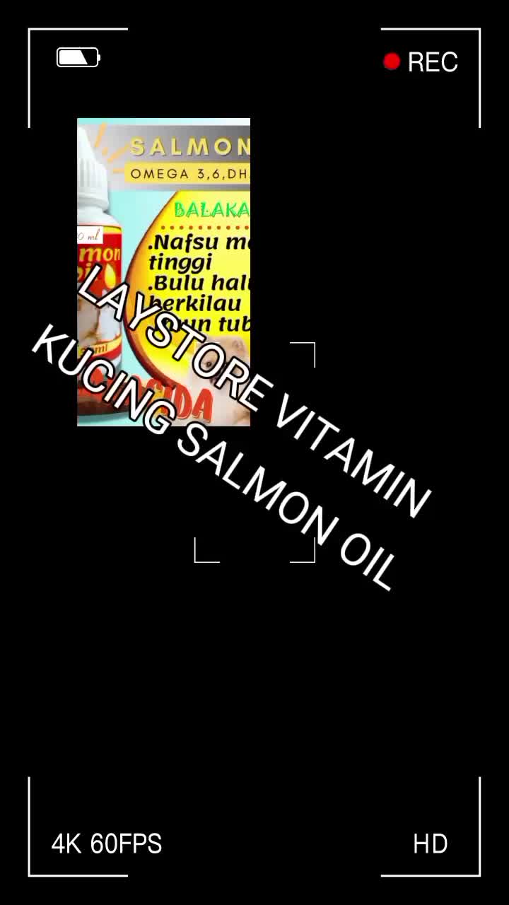 salmon oil vitamin nafsu makan gemuk bulu kucing 30ml