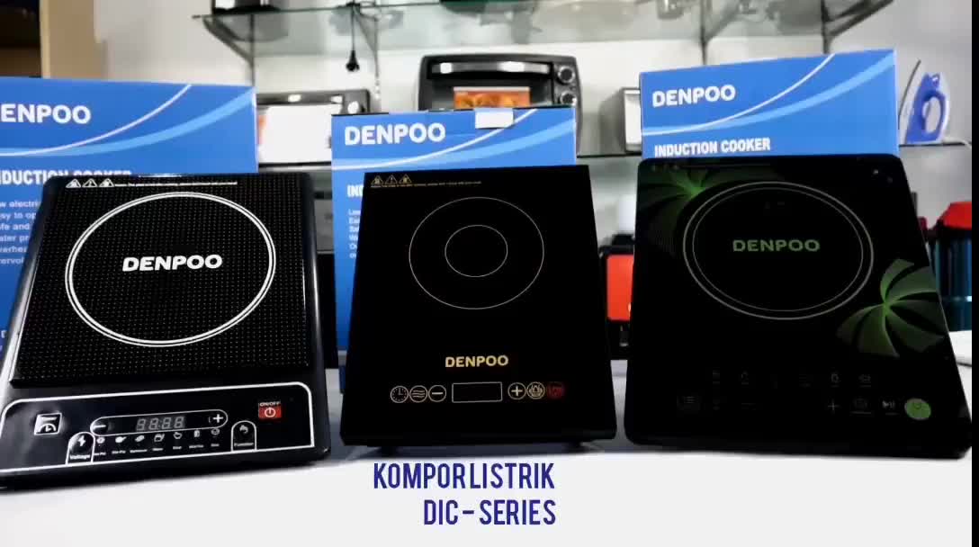 DENPOO KOMPOR LISTRIK INDUKSI push button lowwat- DIC 200-1000