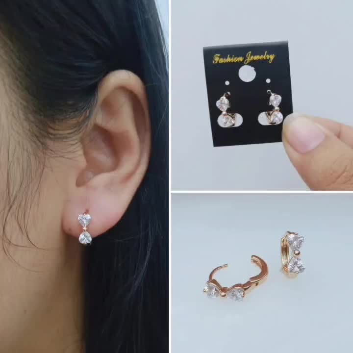 Anting Klip Pita Titanium Wanita Cocok Dipakai Harian