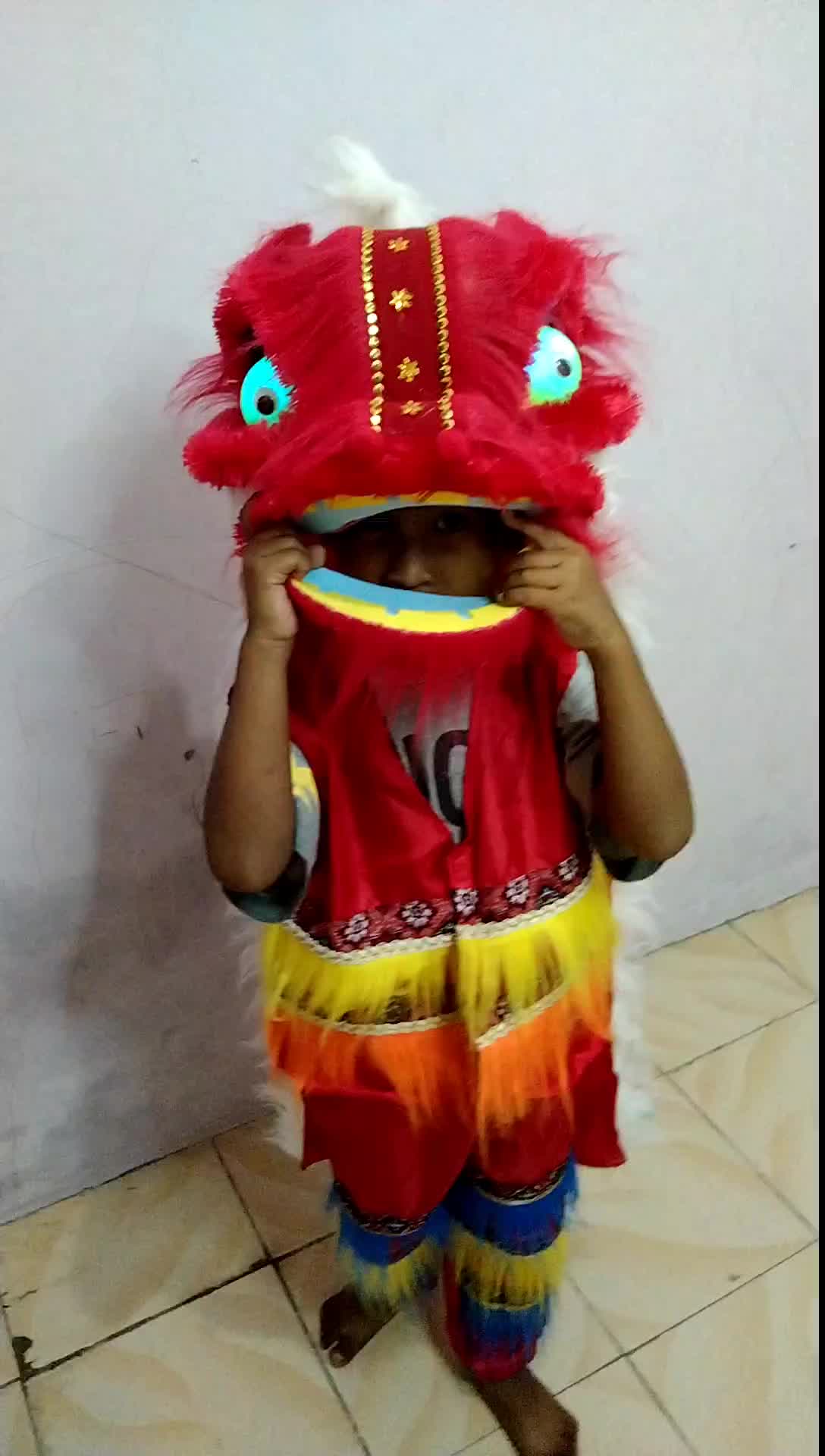 Barongsai anak Set Hadiah Mainan Karet