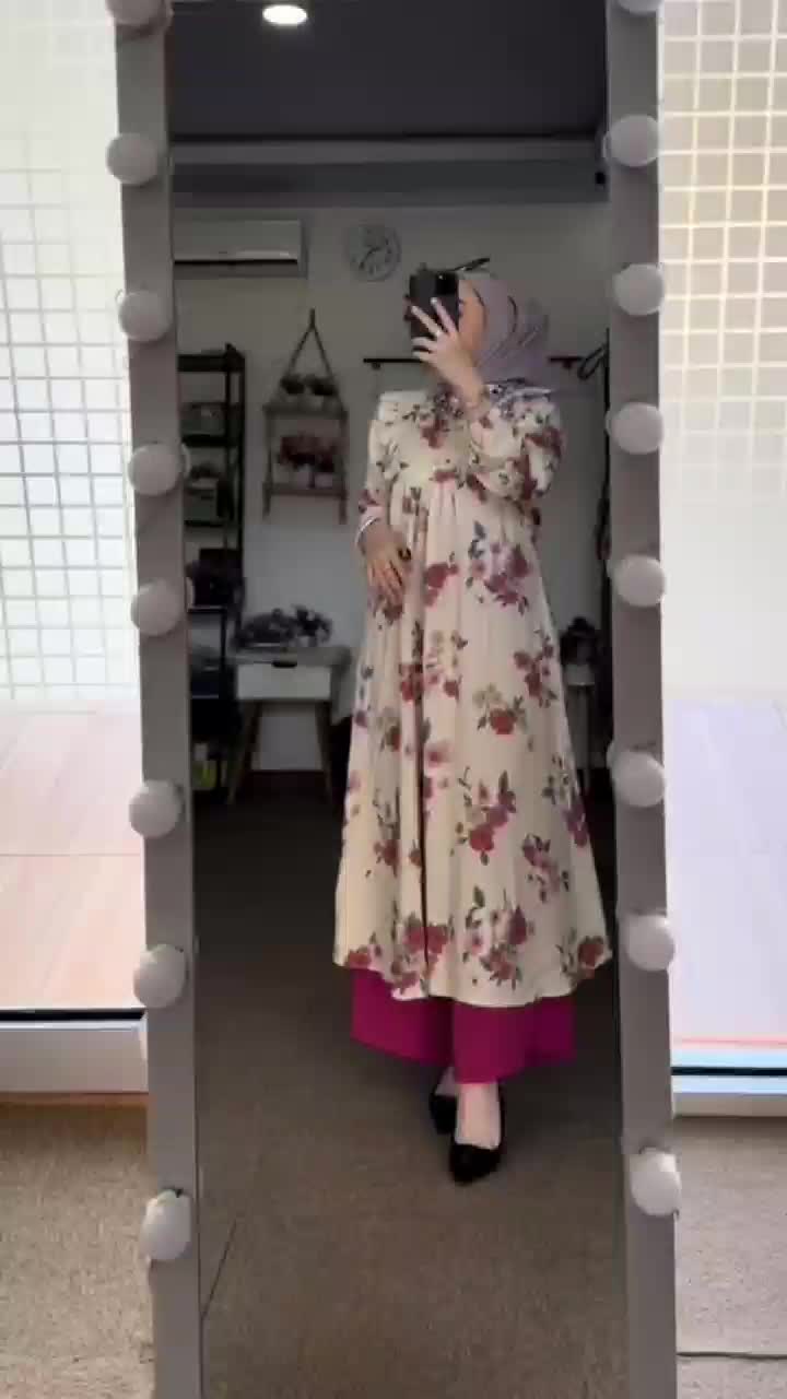 Setelan Midi Katun Delvina Mix Pants / Oneset Setelan Tunik Wanita Rayon Premium Motif Bunga Busui Celana Kulot Crinkle / Oneset Long Tunik Rayon Motif Premium Ld110-120 Baju Dan Celana Crinkle Kulot