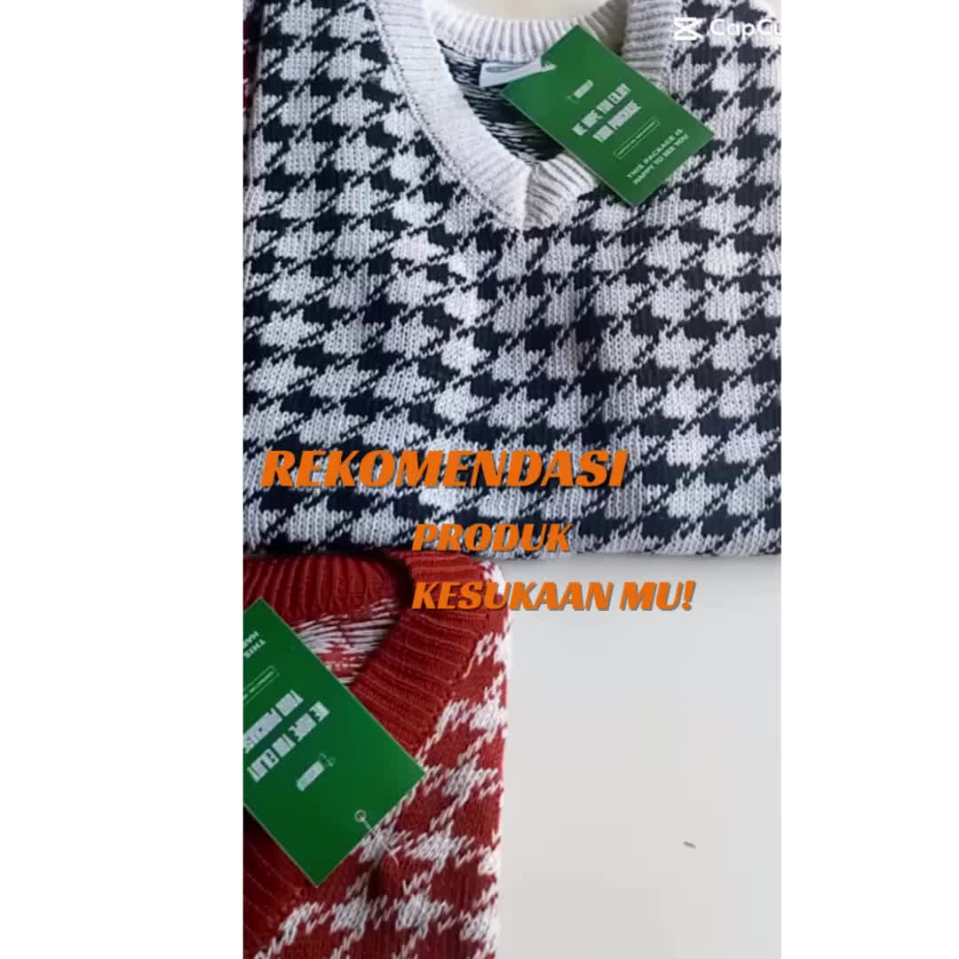 PojokSweater -korean vest Rajut houndstod wanita terlaris best seller#rompi#vest rajut