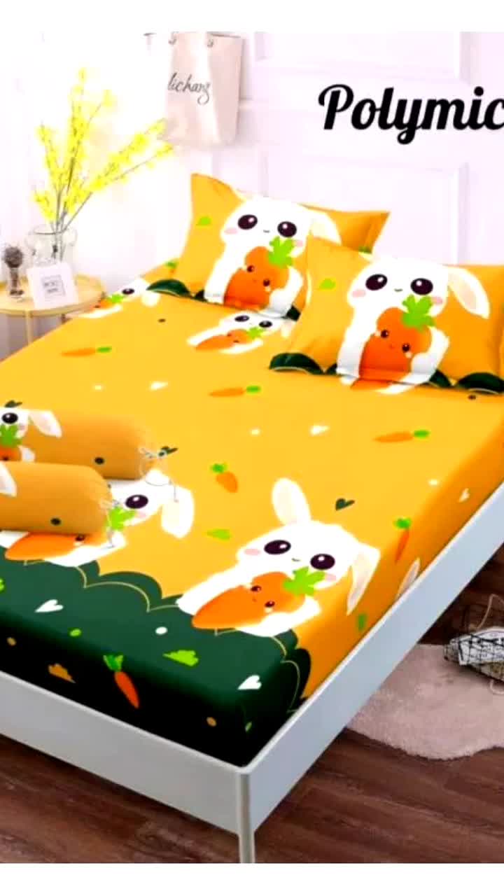 sprei raffi ahmad sprey sultan andara hitam putih ukuran 180x200cm Gratis Bantal Guling Kain Karet Katun Sarung Resleting Seprai Seprei