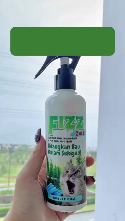 Holycatlabs Odor Remover Penghilang Bau Kotoran Poop Peep FIZZ Aman Terjilat Hewan Peliharaan 250ML