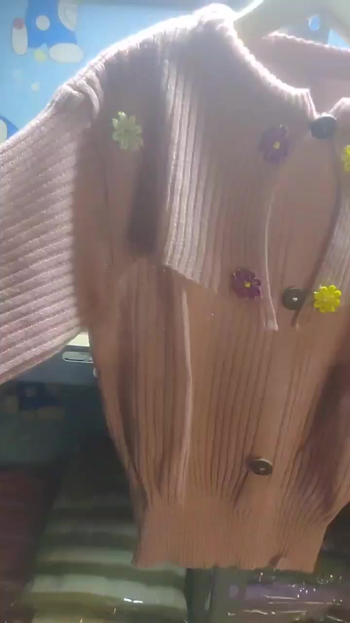 Setelan kulot rajut anak perempuan umur 2-9 tahun varian bunga Motif Cantik Rok Bunda Parsel 4-5 tahun taupe Baju