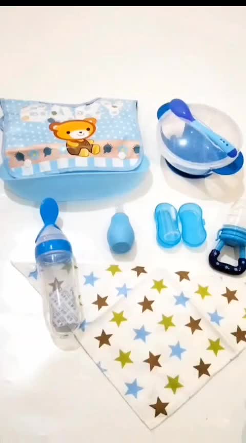 [DBS13] Paket Sendok Botol Makan dan Empeng Buah Baby Feeder MPASI Bayi Biru