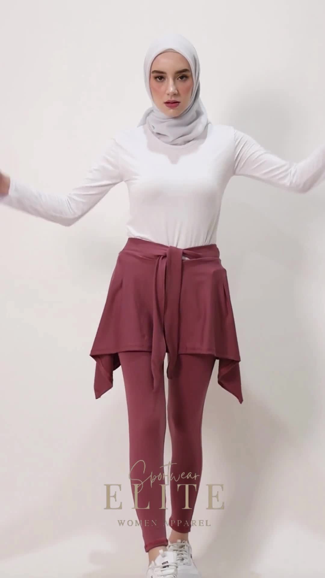 ELITE -  Legging Skirt Luxury Rope | Premium Legging Skirt 2 in 1| Legging Rok Ikat Wanita