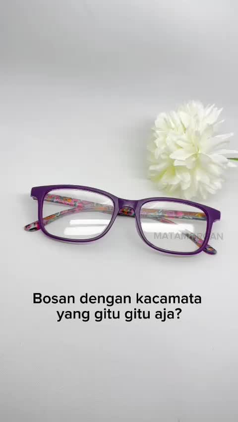 Kacamata Baca Lensa Plus Auto Focus Anti Radiasi Frame Motif Batik Bunga Premium Unisex Pria Wanita wd07