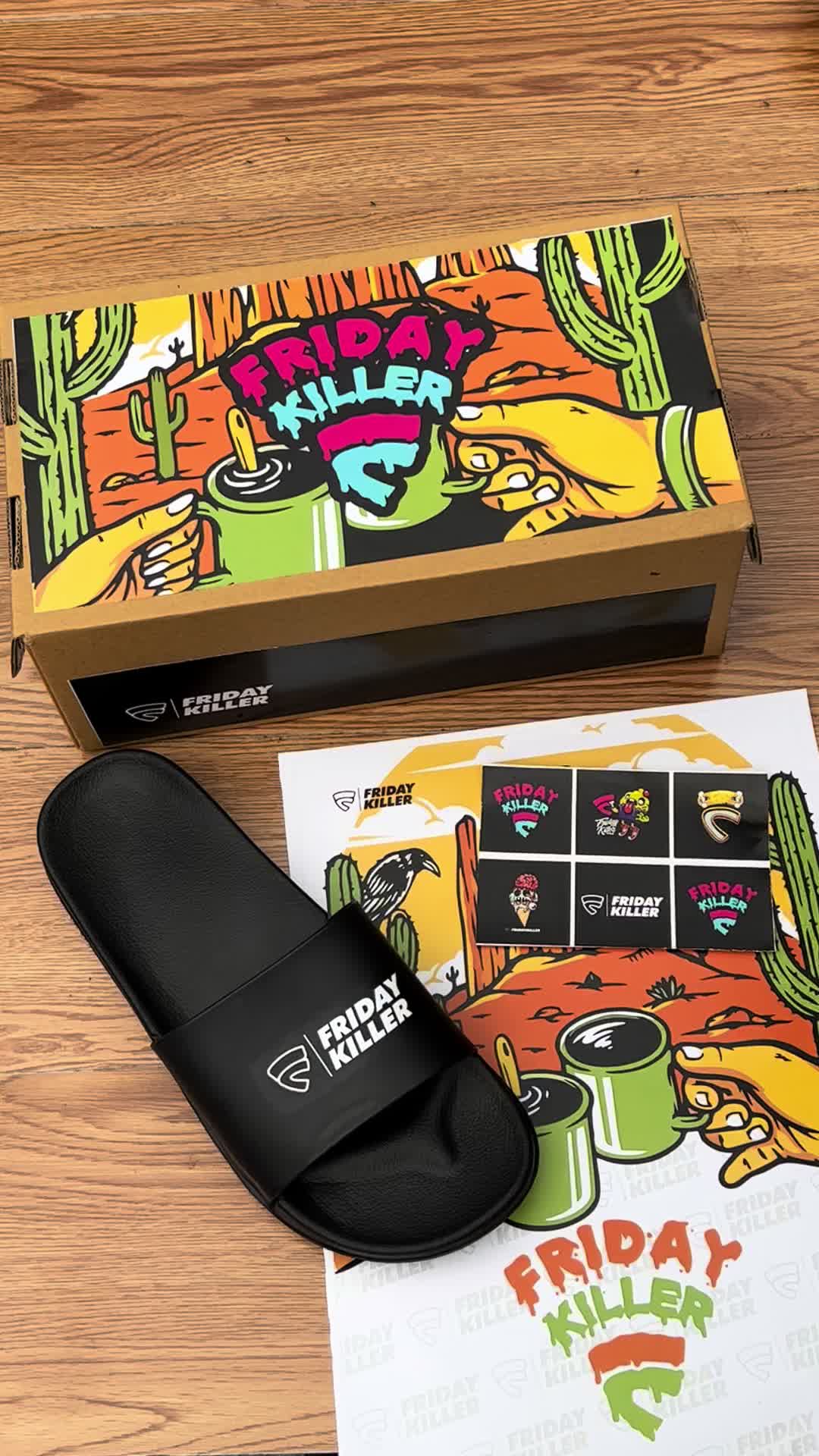 Freeday Killer Sandal Slippers Pria Yezzy Slip On Slippers Sandal Selop Pria Wanita Sandal Slide Distro Pria Terbaru kasual shoes